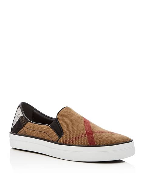 burberry womens gauden signature plaid slip on sneaker|Burberry Women's Gauden Signature Check Slip.